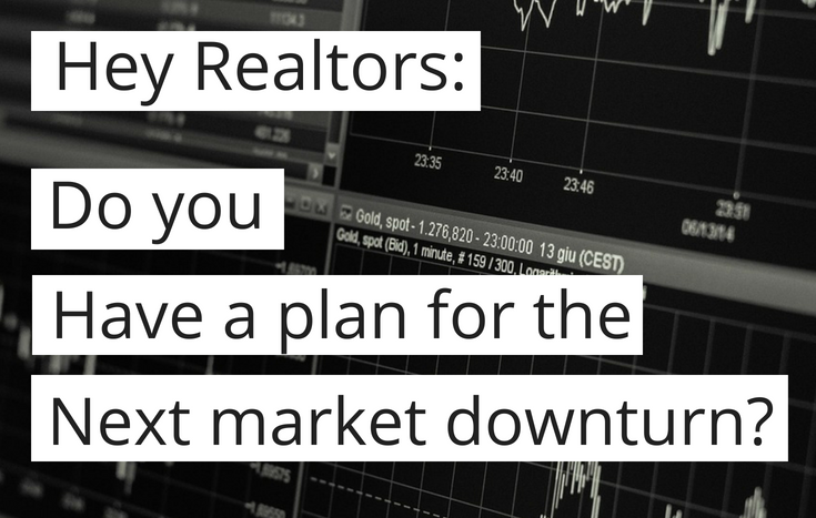 You may want to add multiple streams of income to your real estate business now so you're prepared for the next market downturn #realestate #realtorlife