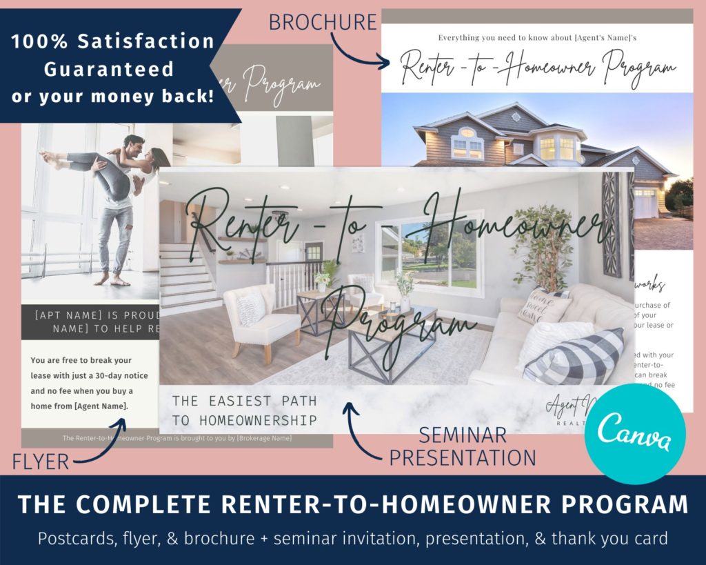 Smart real estate agents are getting new buyer clients with a Renter-to-Homeowner Program