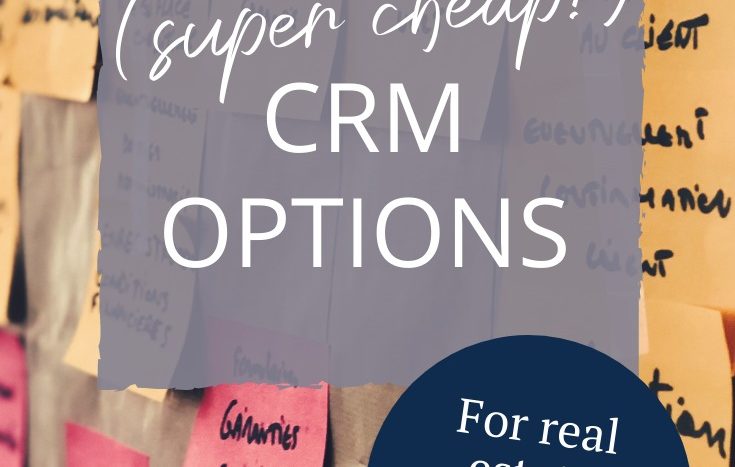 Check out these 3 affordable CRM options for real estate agents! Because a CRM is mandatory, but paying a monthly subscription fee is not! #realtorlife, real estate agent, realtor tips, real estate CRM, real estate leads, real estate marketing