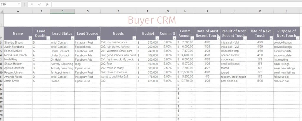 Check out these 3 affordable CRM options for real estate agents! Because a CRM is mandatory, but paying a monthly subscription fee is not! #realtorlife, real estate agent, realtor tips, real estate CRM, real estate leads, real estate marketing