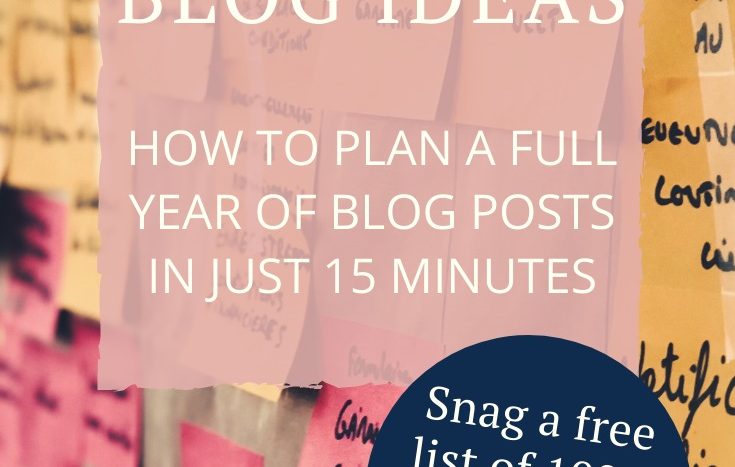 The easy 3-step process I use to plan a full year of real estate blog ideas in just 15 minutes