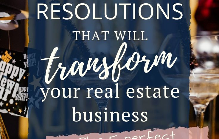 With the new year right around the corner, we're excited to take a peek at the best new year resolutions for real estate agents.