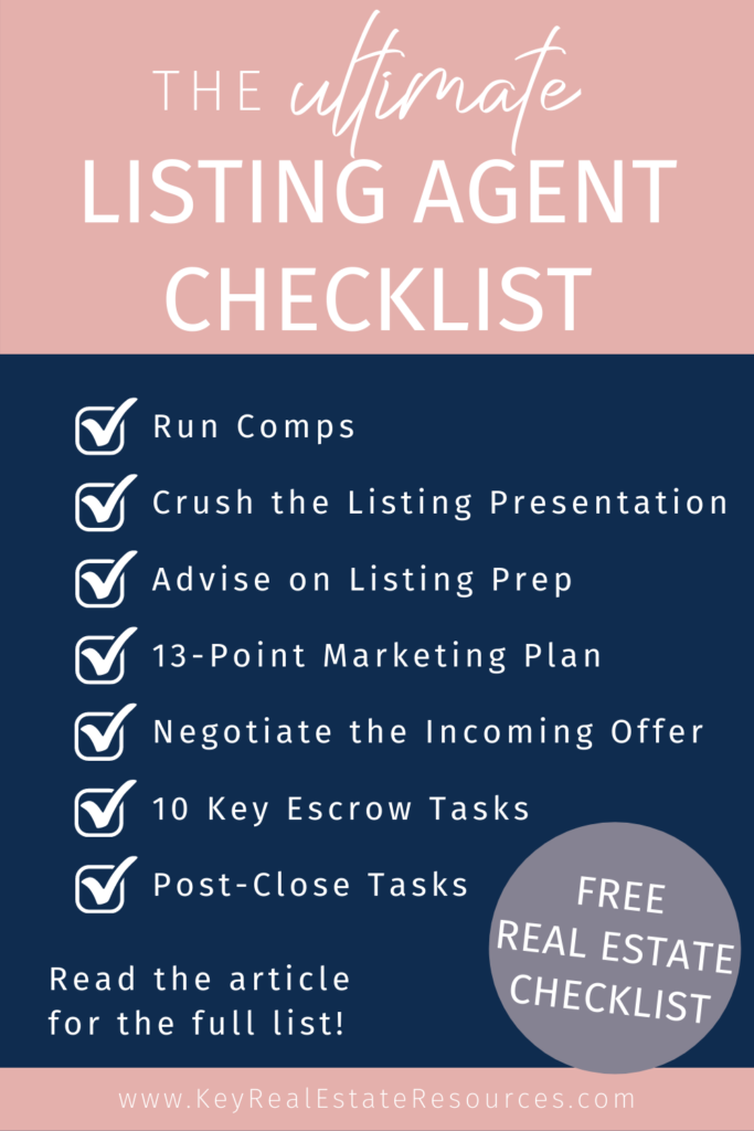 listing presentation checklist