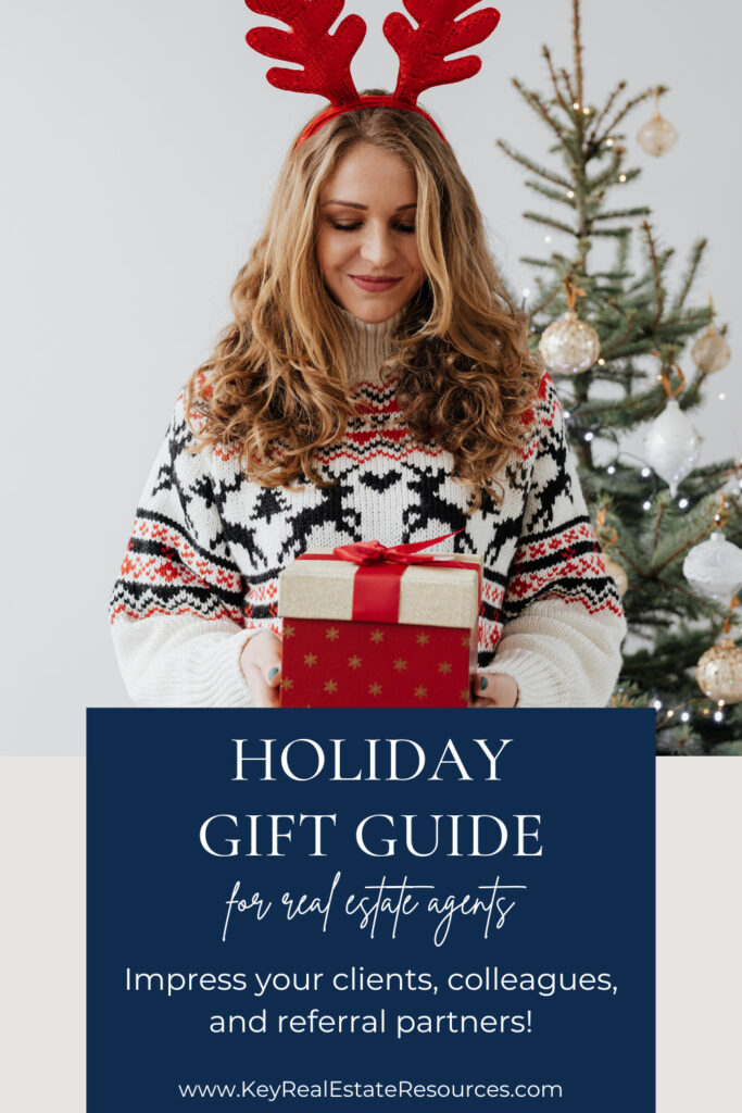 This list of real estate holiday gifts is designed specifically for real estate agents. You