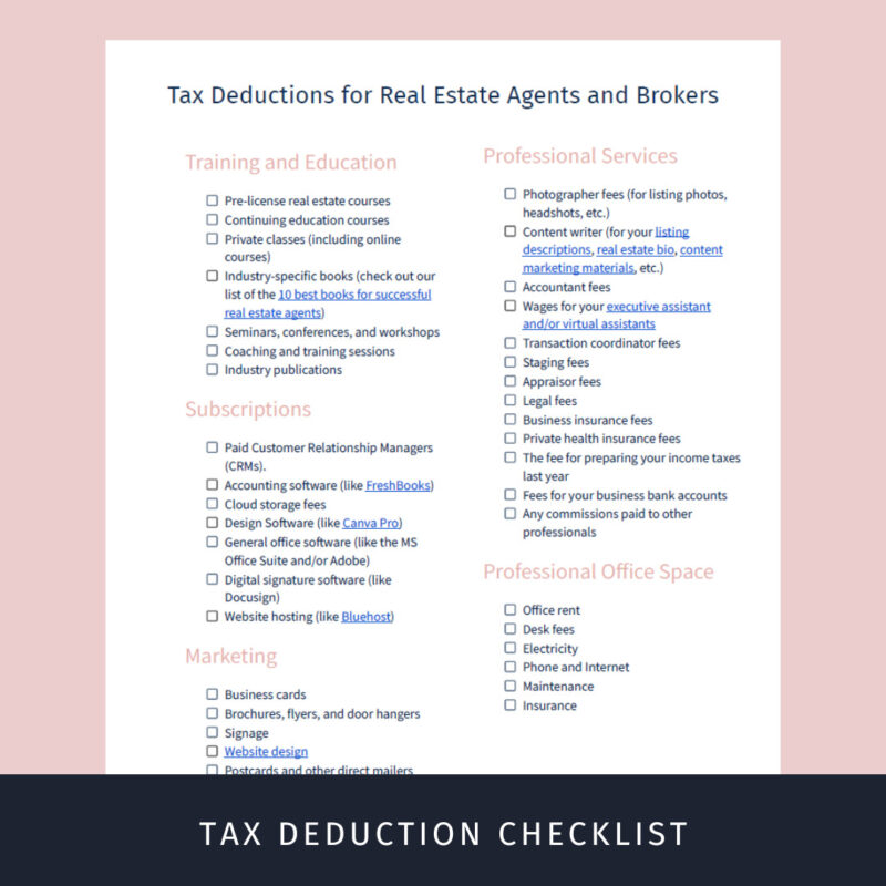 Free Gift Tax Deduction Checklist Key Real Estate ResourcesKey Real