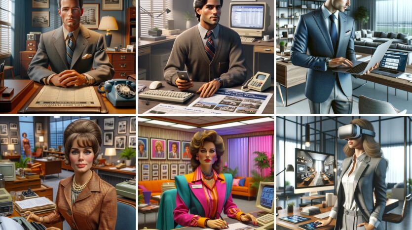 Are you curious about the lives of real estate agents in eras past? Here is a look at Real Estate Agent Life Through the Decades...with some AI imagery to help!